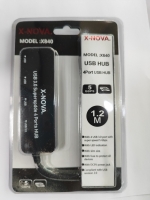 هاب چهار پورت usb3 مارک nova مدل x840 و طول سیم 1.2متر و رنگ مشکی (پس کرایه)